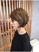大人ナチュラルショート×パーマ　　五十嵐