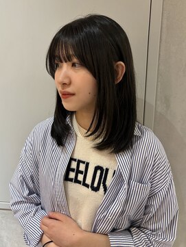 ヨーク(YOKE) 【YOKE】ミディアムレイヤーグレージュ顔周りカットローレイヤー