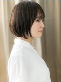 □アッシュブラックひし形ショートボブ404-2北浦和30代40代50代