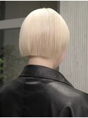 タッセルボブブリーチブロンドペールピンクミルクティーベージュ