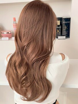 シイム(CYM) ミルクティーベージュ/カール/セミロング