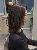 レイヤーカット×コントラストハイライト