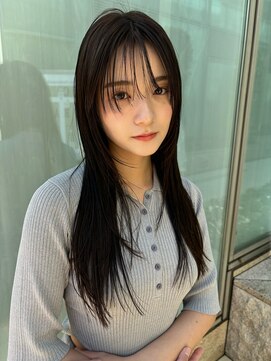 ベター(better) セミロング低めローレイヤーダークカラー艶カラー