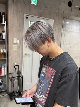 ラフィット 香椎(lafit) ブリーチカラー×ダブルカラー×髪質改善トリートメント×メンズ