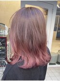 フェミニンピンクグラデーション