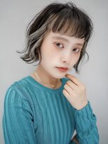 ギークス(GEEKS) 【GEEKS渋谷】オン眉ボブ/アンブレラカラー/初ブリーチ/冬カラー