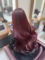 ザザ ZA/ZA 目白 ブリーチなしの暖色カラー