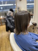 シーループユナイテッドアトリエ(C-LOOP UNITED ATELIER)&nbsp;外はねボブ＆高濃度水素カラー【髪質改善)