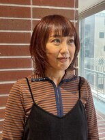 ルームヒゴバシ(room higobashi) 大人かわいいレイヤーボブ×艶カッパーブラウン