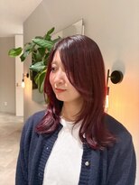 ケリーアン 太田(kelly.un) ミディアムレイヤー / ワインレッド