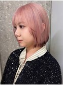 顔周りレイヤーボブレイヤーカットハッシュボブくびれボブ韓国