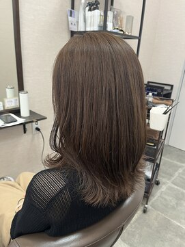 バセット バイ アルター 鎌取店(basset by aL-ter) ミルクティーブロンド/ダークブルー/デジタルパーマ/鎌取