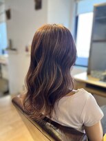 ヘアサロン ナンバースリー(HAIR SALON No3)&nbsp;艶ハイライトセミロングスタイル
