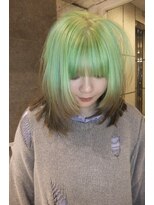 ダブ アオヤマ(DaB AOYAMA)&nbsp;【黒染め履歴からできる】ルーツカラー 裾ブラウン×ミント