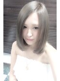 ☆アッシュベージュ☆ボブストレートが可愛い☆