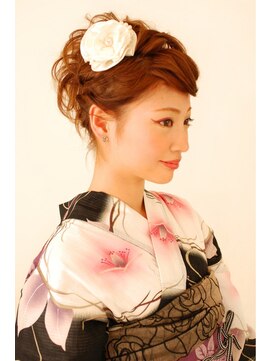 ゲッカビジン(GEKKABIJIN) ソフトリーゼント浴衣アレンジ☆