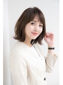 【寺尾拓巳】大人かわいいくびれレイヤーミディアムボブ髪質改善