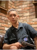 フェードカット×シルバーカラー【東京/バーバー/ハイトーン】