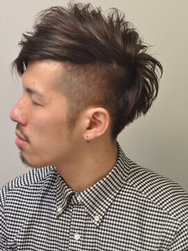 ナンプウ(Nanpu) 《Nanpu》サイド刈り込みアシメショート◎20代30代40代