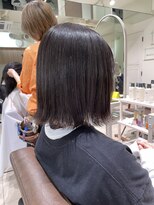フォルテ 横浜店(FORTE)&nbsp;ミディアムヘア、ショコラベージュ、ボブルフ、ベビーバング