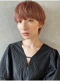 【PARK】ピンクベージュ×ワイドバング