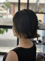 メル(Mel) ☆Mel発☆外ハネボブ☆セクションカラー☆ペールベージュ☆モテ