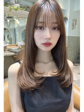 ロンド アンブル 四条烏丸(Lond ambre) 【Lond ambre】伊藤ガク レイヤー/グレージュカラー/ストレート