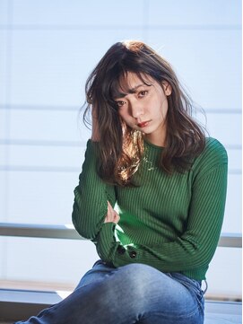 ブレンアネックスバイドット(BLEN ANNEX by.dot) 前髪切りっぱなしボブエアリーロング美髪ピンクブラウン[町田駅]