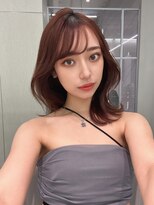 ジーナ 名駅(XENA.)&nbsp;《xena/中島》大人のカシスブラウン×ミディアム小顔レイヤー