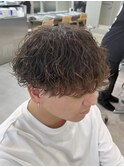 波巻きスパイラルパーマツイストパーマスペインカールフェード