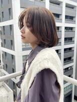 イヴォークトーキョーオーサカ(EVOKE TOKYO osaka)&nbsp;お手入れ簡単 髪質改善 大人ボブ シースルーバング カット