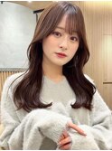 トリートメント ブリーチなしダブルカラー 前髪縮毛矯正 