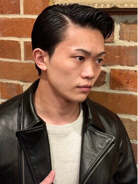 ヒロギンザ 新橋銀座口店(HIRO GINZA) サイドパートバーバーヘア