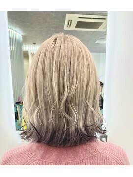 カラット 堺東(CARAT) ホワイトミルクティー/デザインカラー/エンドカラー