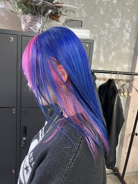 シャンプーボーイ ヒノ(SHAMPOO BOY Hino) デザインカラー×フェイスフレーミングピンク