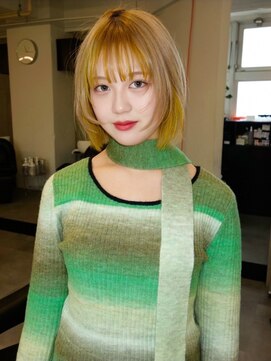 シティ(sity.) 天神　ブリーチなしカラー　ブラウンカラー　パーマ