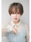 【GEEKS渋谷】スモーキーベージュ/春カラー/小顔/クールショート