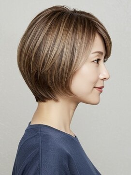 ハピネス 西大寺店(Happiness) 【50代・60代奈良】まとまり艶ショートボブ/髪質改善／うるは