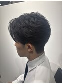 ナチュラルマッシュ/韓国マッシュ/ニュアンスパーマ/メンズ/眉毛