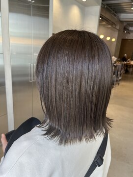 オーガニック リブ 川越(organic+live) 20代30代大人可愛い外ハネボブオリーブグレージュ伸ばしかけ