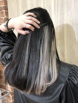 ピープスアンドスー 表参道 渋谷(Peeps&Suu.) 染めないインナーカラー インナーエクステ ホワイト 韓国風