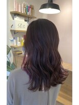 チアー ヘアリラクゼーション 富雄店(cheer HAIR RELAXATION) 女性らしいピンクブラウンカラー