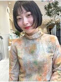 顔まわりレイヤーボブ