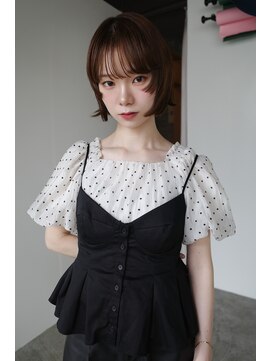 カシェル(cashel) ボブ レイヤーボブ 顔まわりカット 前髪カット 鹿児島ボブ