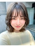 夏のイメチェン！レイヤーカットミディアム×顔周りレイヤー