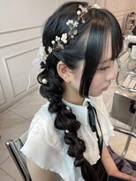 ヘアーアンドメイク ニューヨークニューヨーク 姫路店(Hair&Make NYNY) 編みおろしスタイル