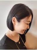 上品な艶と抜け感の大人ボブ 20代30代 ミニマルボブ