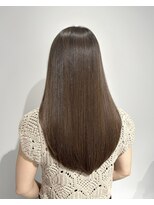 ムード(MOOD,)&nbsp;ダークアッシュ/ミディアムレイヤーカット/大人ガーリー/銀座