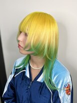 アイドットプラスフェリシア 表参道(i.+FERiCIA.)&nbsp;ミディアムウルフ/デザインカラーウルフ/顔まわりレイヤーカット