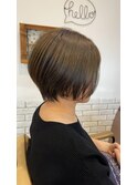 ＊艶感ショコラベージュカラー × 骨格補正カット＊
